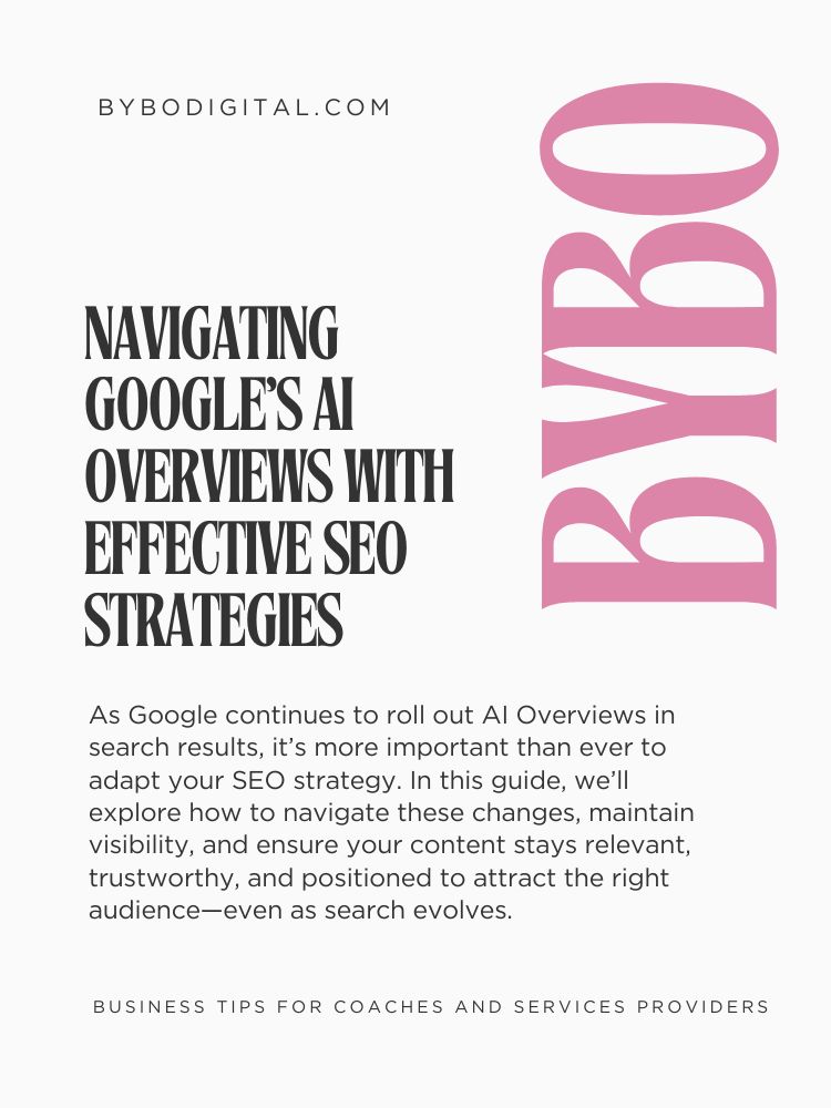 Navigating Google's AI Overviews with Effective SEO Strategies Navigating Google's AI Overviews with Effective SEO Strategies