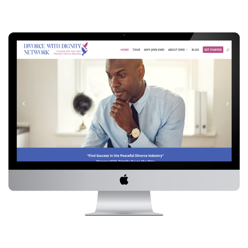 Large Interactive Website For Divorce With Dignity