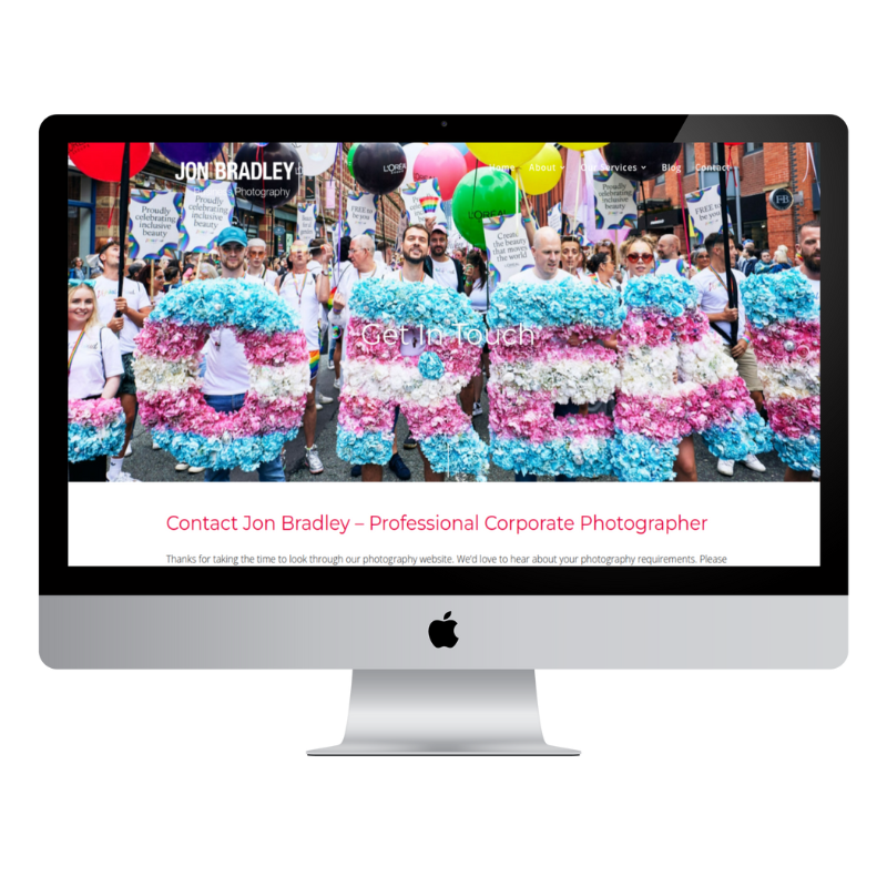 Commercial Photography Website Image-Led Strong SEO